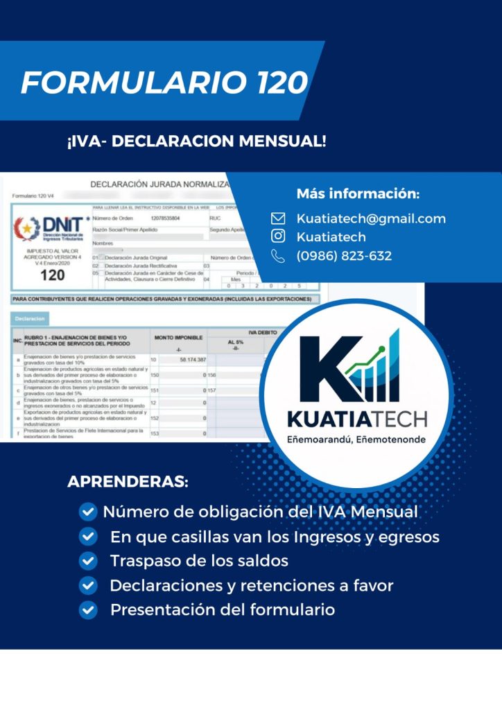 INICIO formulario 120